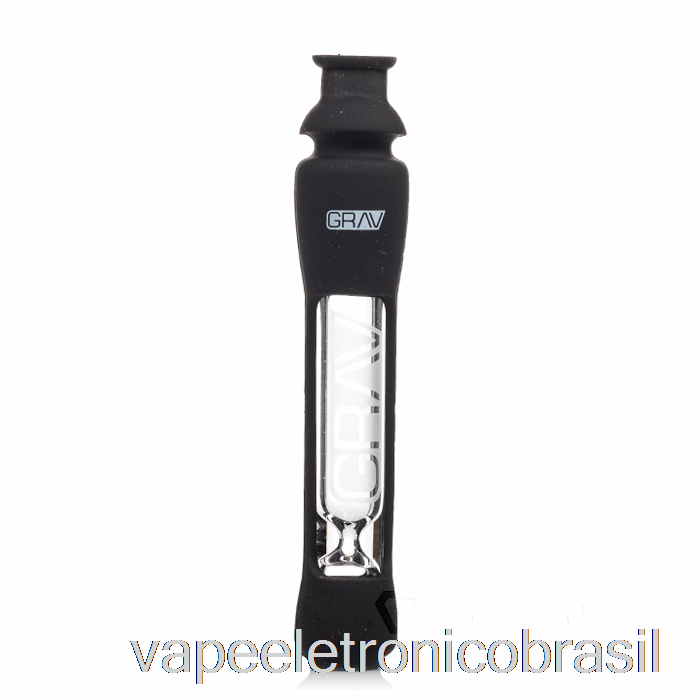 Vape Recarregável Grav 12mm Provador Com Pele De Silicone Preta